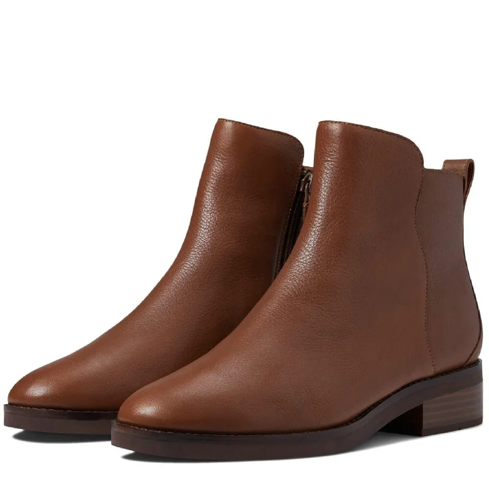 Cole Haan Women's River Chelsea Bootie Boot, Sequoia Leather, 8.5